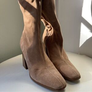 Forever 21 Tan Suede Knee Boots